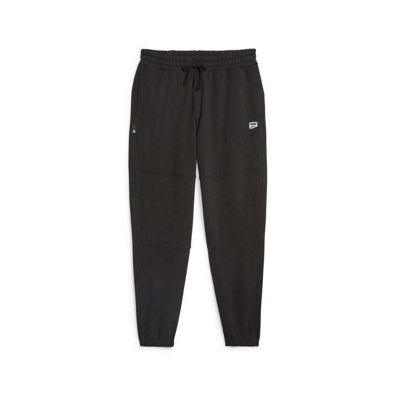 PUMA DOWNTOWN Mens Black Sweatpants - Image 1